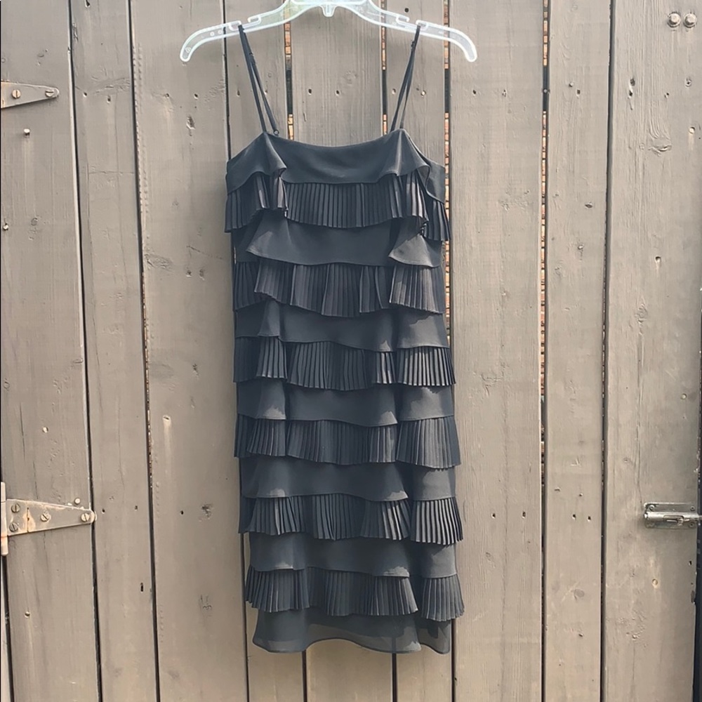 Calvin Klein Black Ruffle Dress